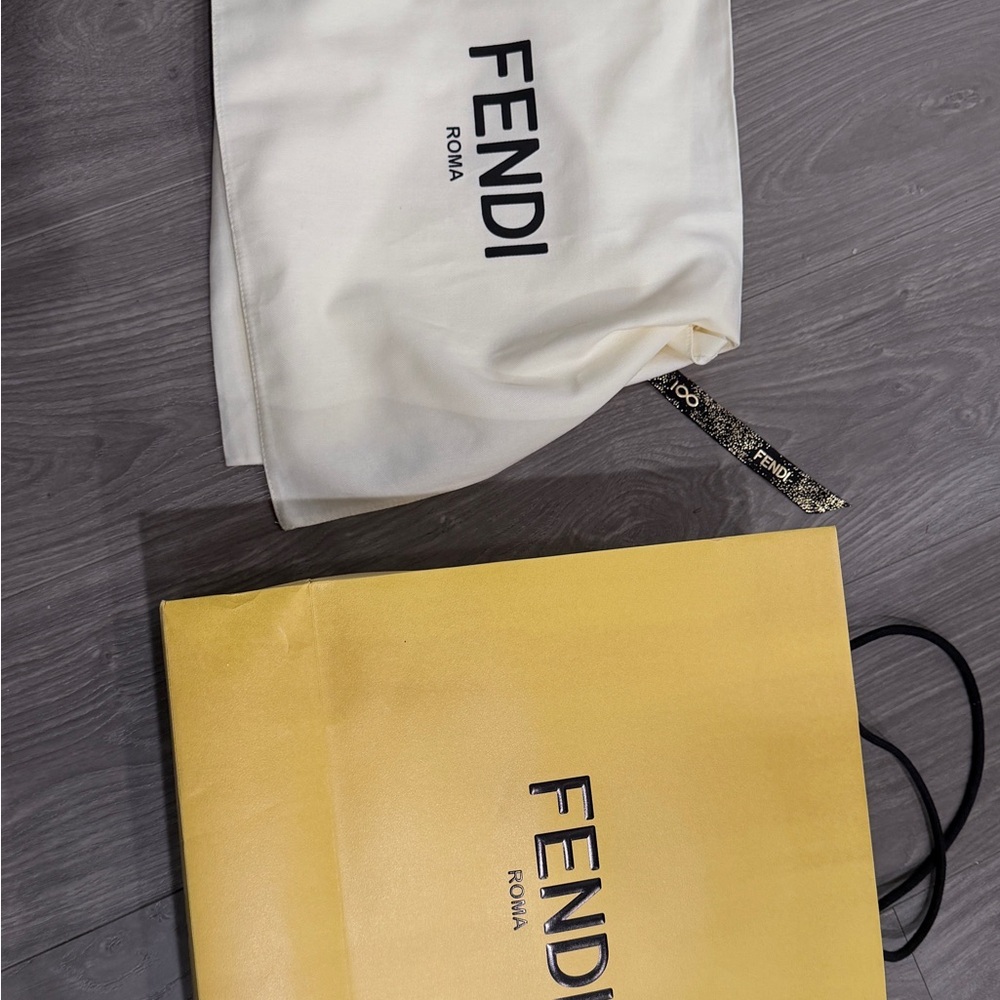 Fendi Yellow Bag with White Dust Cover